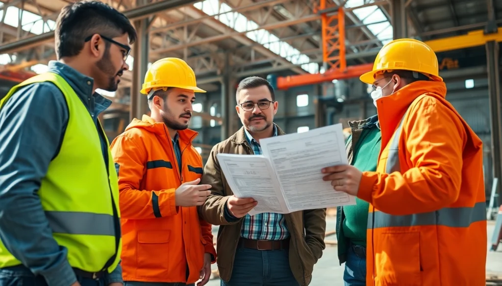 DAS 142 form in action at a construction site, showcasing apprentices and supervisors collaborating.