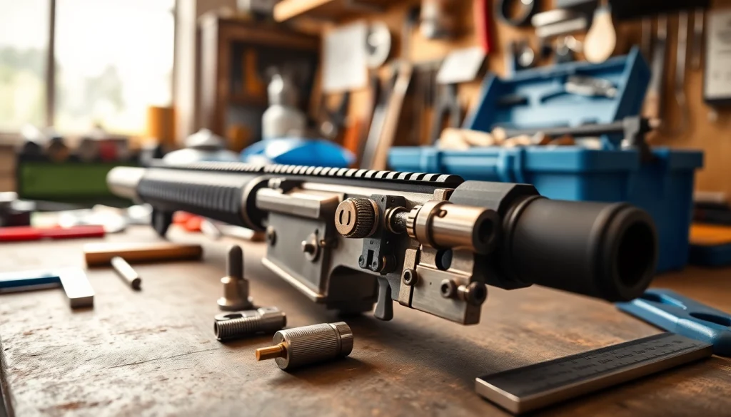 Showcase the super safety trigger ar15 kit emphasizing its precision and craftsmanship.