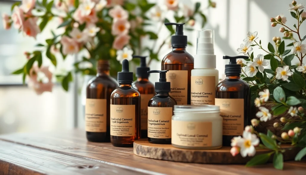 Naturali kosmetika rodo ekologiškos grožio priemonės natūraliame aplinkoje.