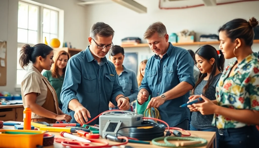 Explore trade schools Oahu with engaged students learning in a vibrant classroom setting.