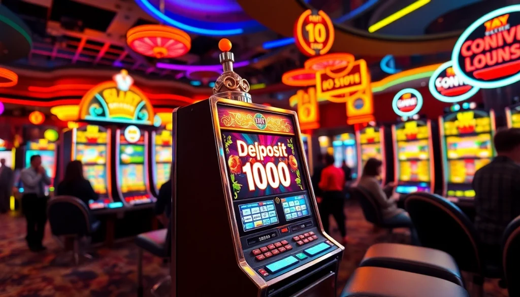 Rasakan pengalaman slot deposit 1000 pada mesin slot yang menarik di kasino yang penuh warna.