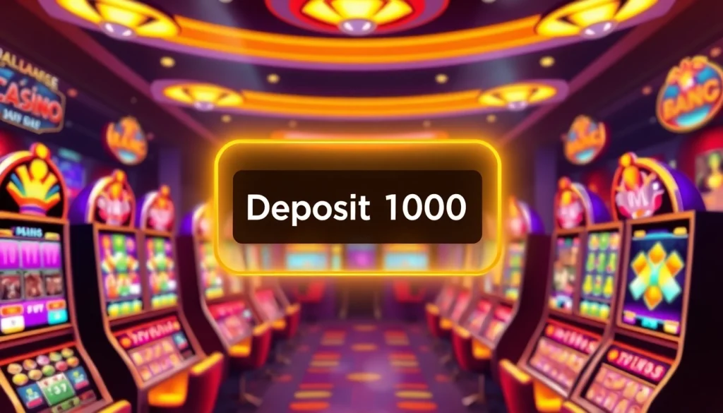 Membuat slot deposit 1000 dengan mudah melalui antarmuka kasino online yang menarik.