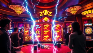 Experience thrilling gameplay on the slot zeus machine with vibrant symbols and luxurious casino ambiance.