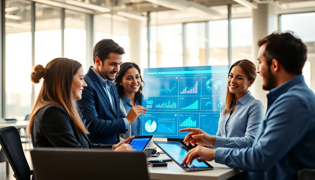 Ein engagiertes Team in einer GEO Agentur arbeitet an innovativen Strategien für Generative Engine Optimization.