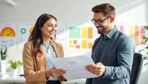 Illustration of how Pretzel warranty claims work, showcasing friendly customer service interaction.