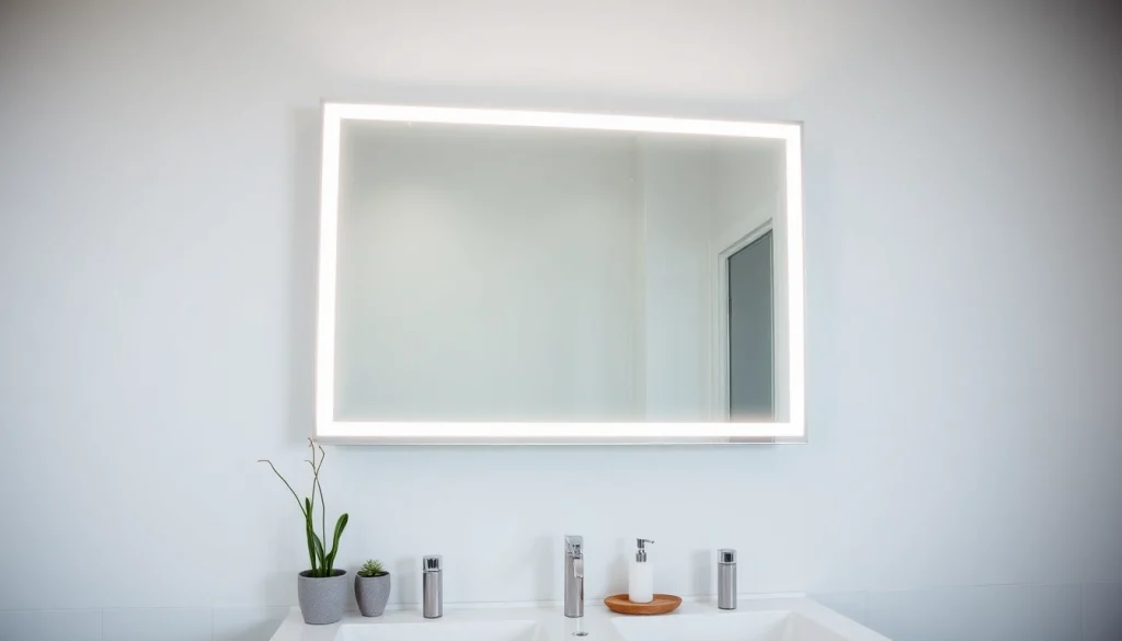 Upgrade your space with a stylish bathroom mirror with led light featuring elegant aesthetics and modern design.
