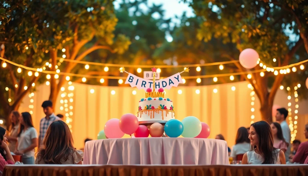 Celebrate with a customizable birthday party featuring vibrant decorations and a joyous atmosphere.