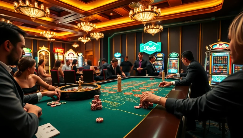 Players at the MK8 casino table engage in high-stakes betting under dynamic lighting.