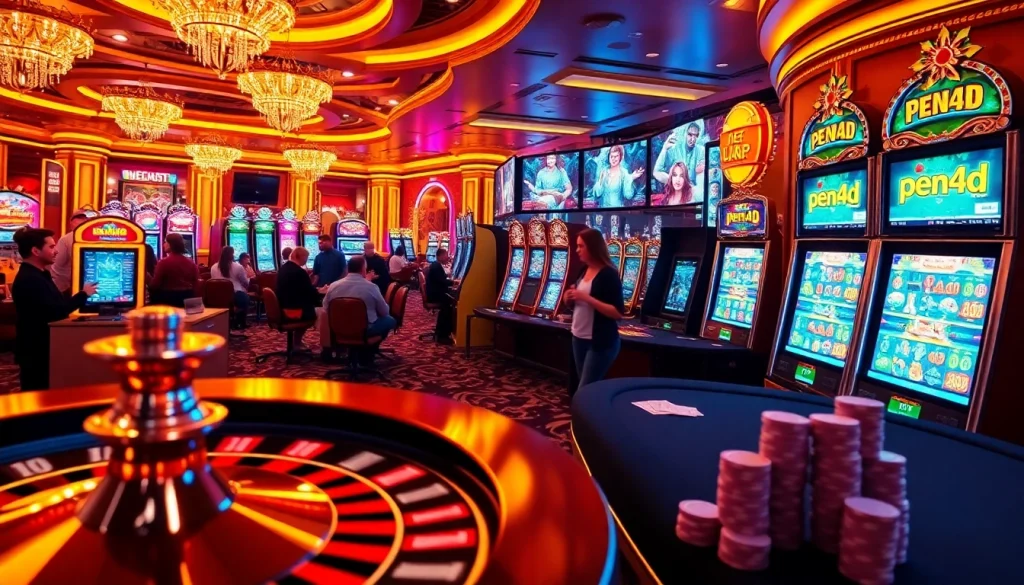Experience the thrill of winning with pen4d at an exciting casino slot machine game.