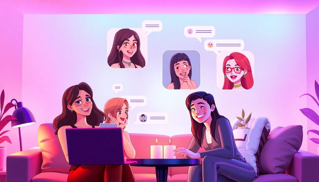 Engaging interaction with NSFW character AI avatars showcasing users' personalized experiences.