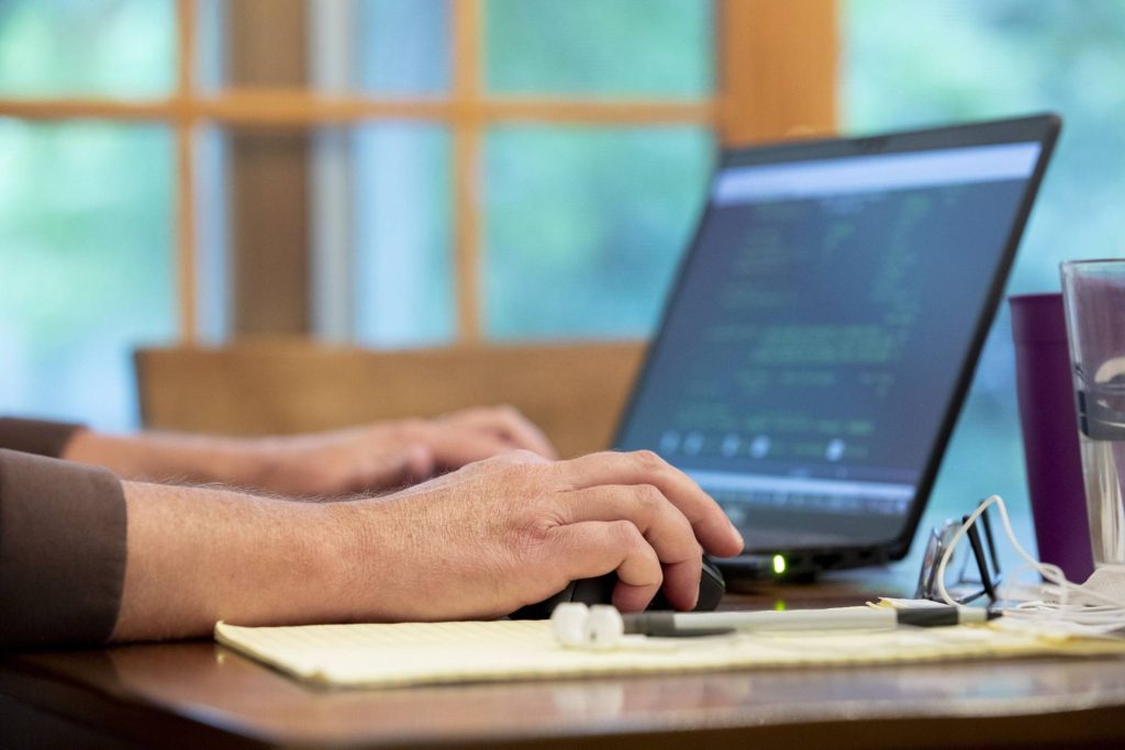 Employees Work From Home As U.S. Coronavirus Cases Rise Slightly