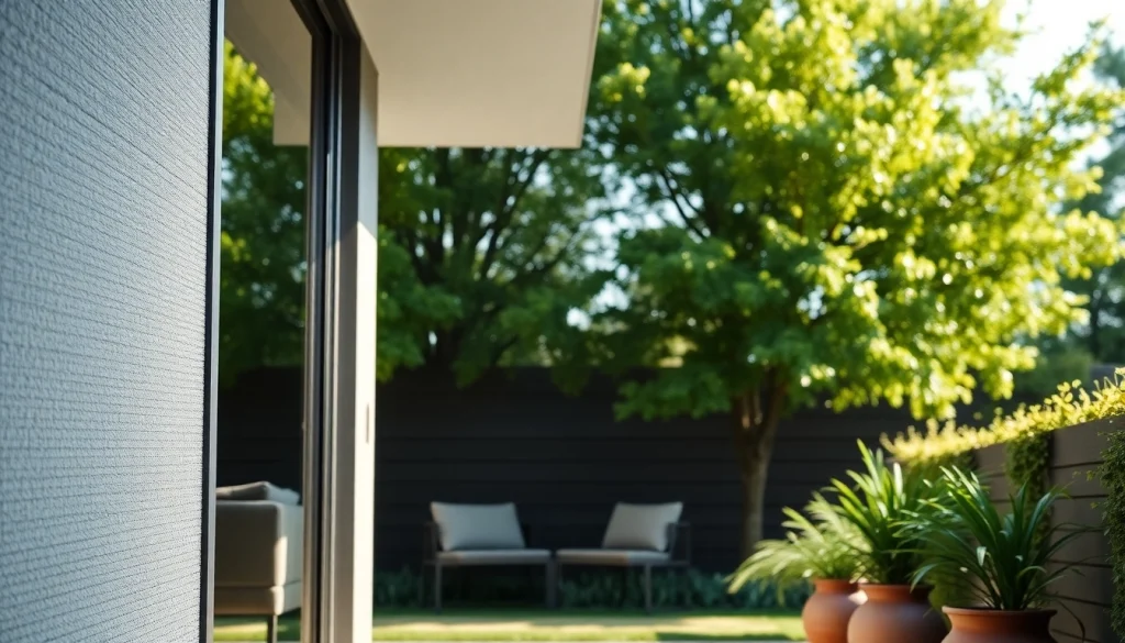 Elegant myggenet dør til moderne hjem med fin detalje og naturligt lys.