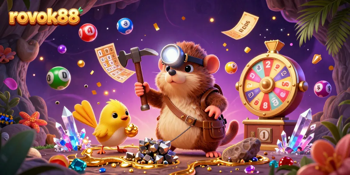 Experience thrilling gameplay with rokok88 as you enjoy dynamic lottery elements in an exciting casino scene.