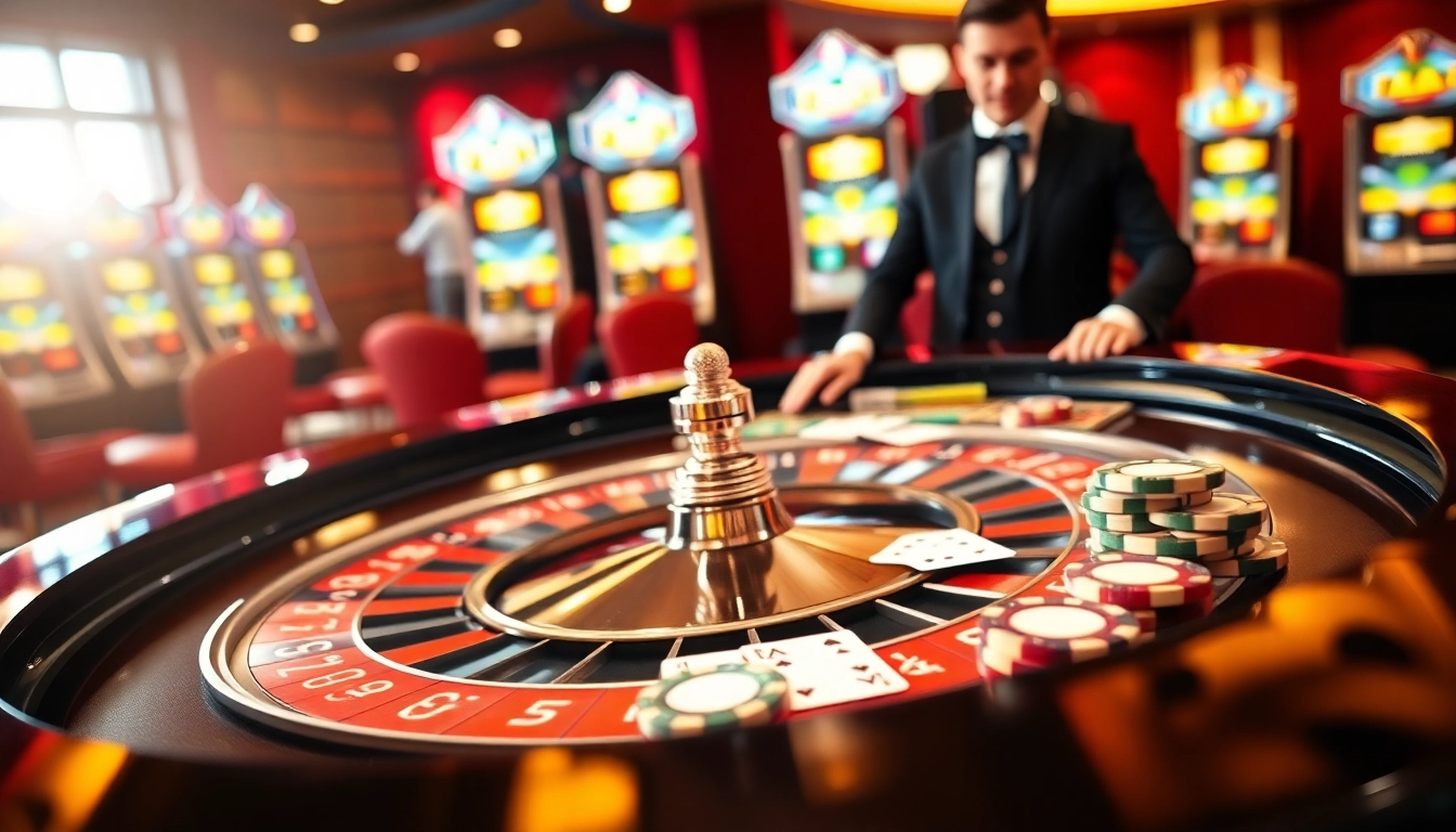 Temukan pgbet link menarik dengan suasana kasino yang energik dan meja roulette.