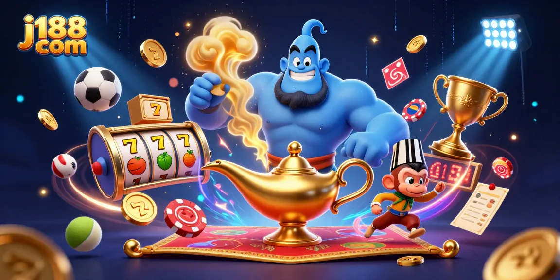Win big at j188 com with a magical casino adventure in a vibrant 3D scene.